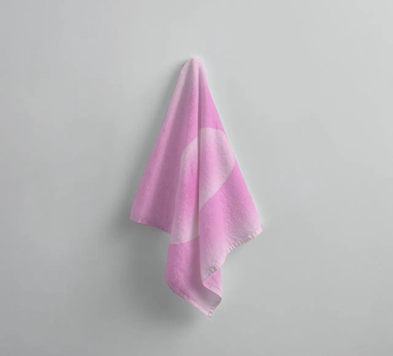 Pink Aura Sphere Gradient Minimalist Art Print towel by homdeco