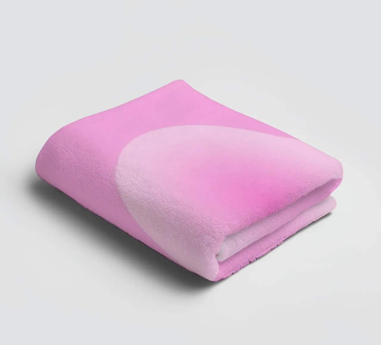 Pink Aura Sphere Gradient Minimalist Art Print towel by homdeco