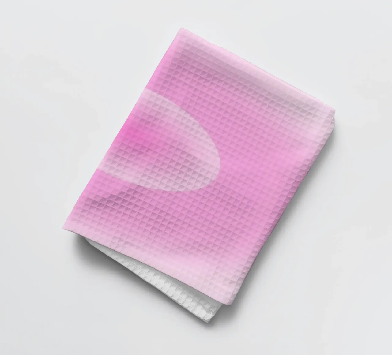 Pink Aura Sphere Gradient Minimalist Art Print torchon de homdeco