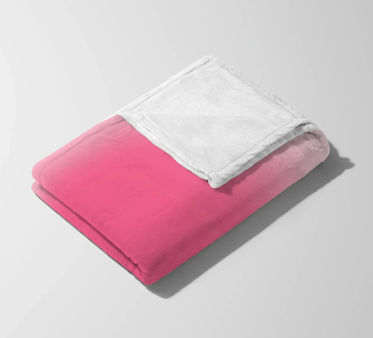 Rose vif Aura Gradient Minimalist Abstract Print plaid polaire de homdeco
