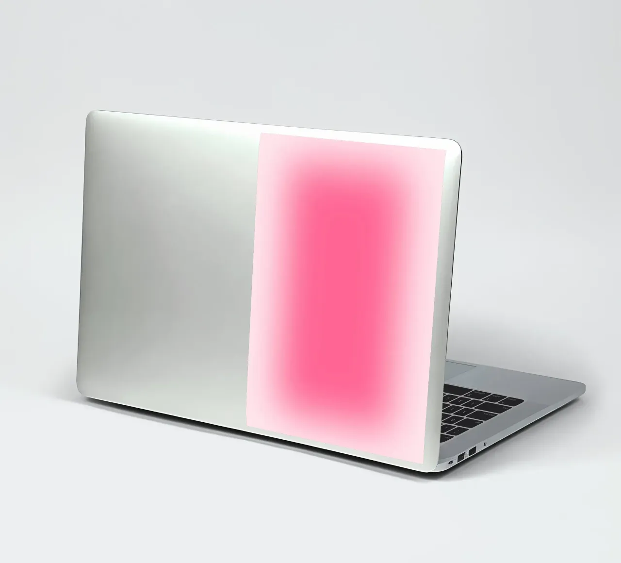 Rose vif Aura Gradient Minimalist Abstract Print autocollant de homdeco