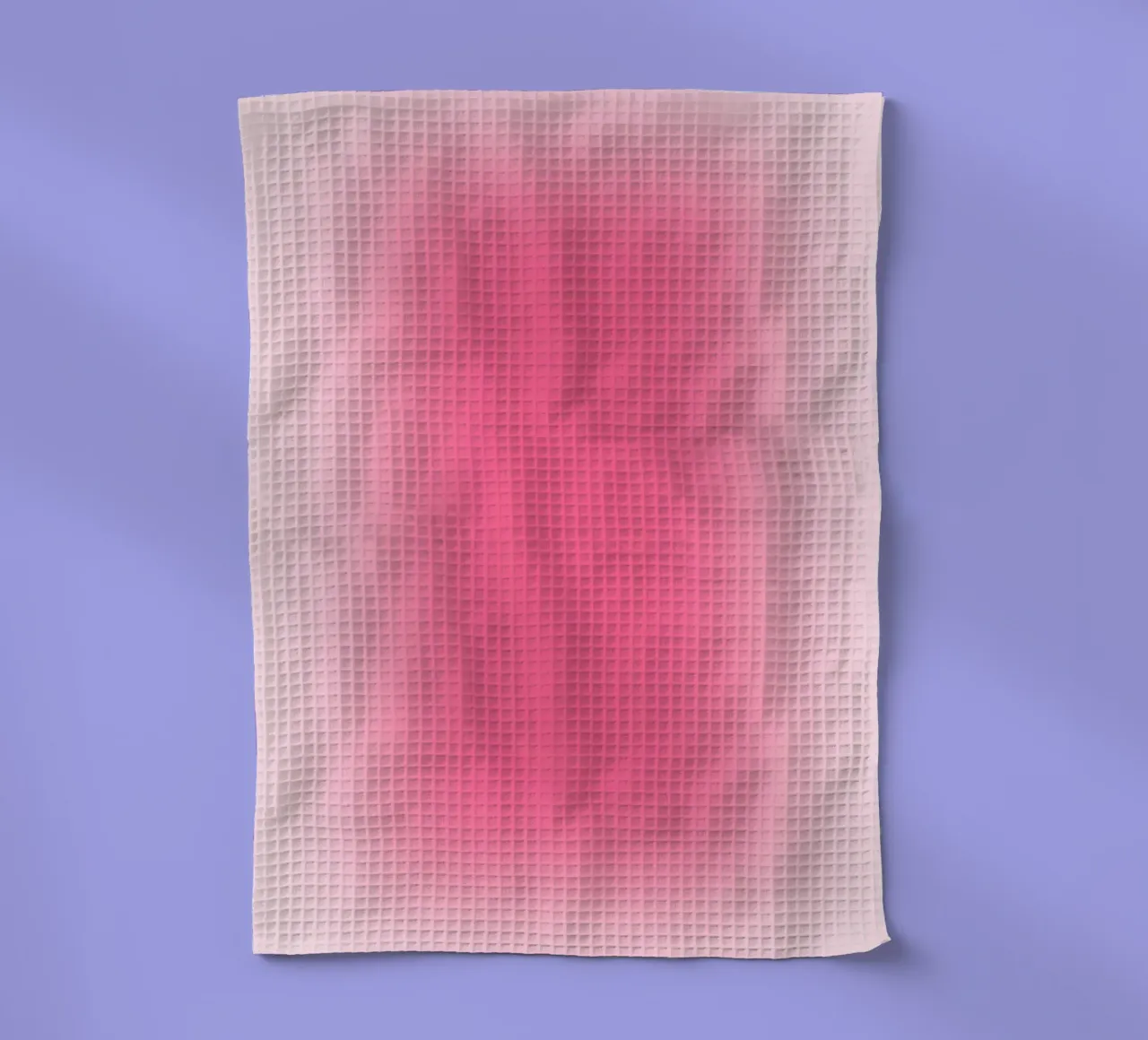 Rose vif Aura Gradient Minimalist Abstract Print torchon de homdeco