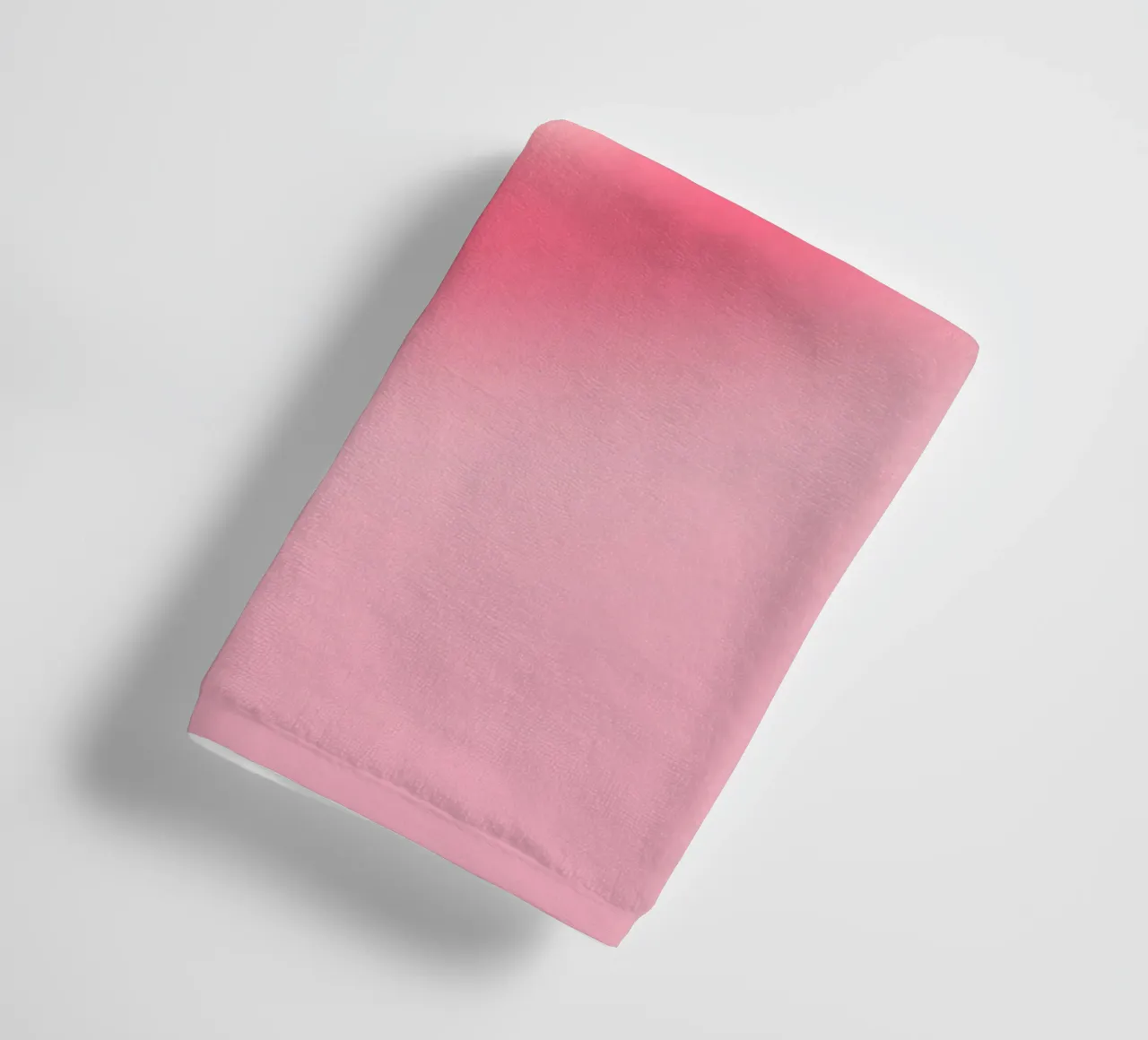 Soft Pink Heart Aura Gradient Love Art Print towel by homdeco