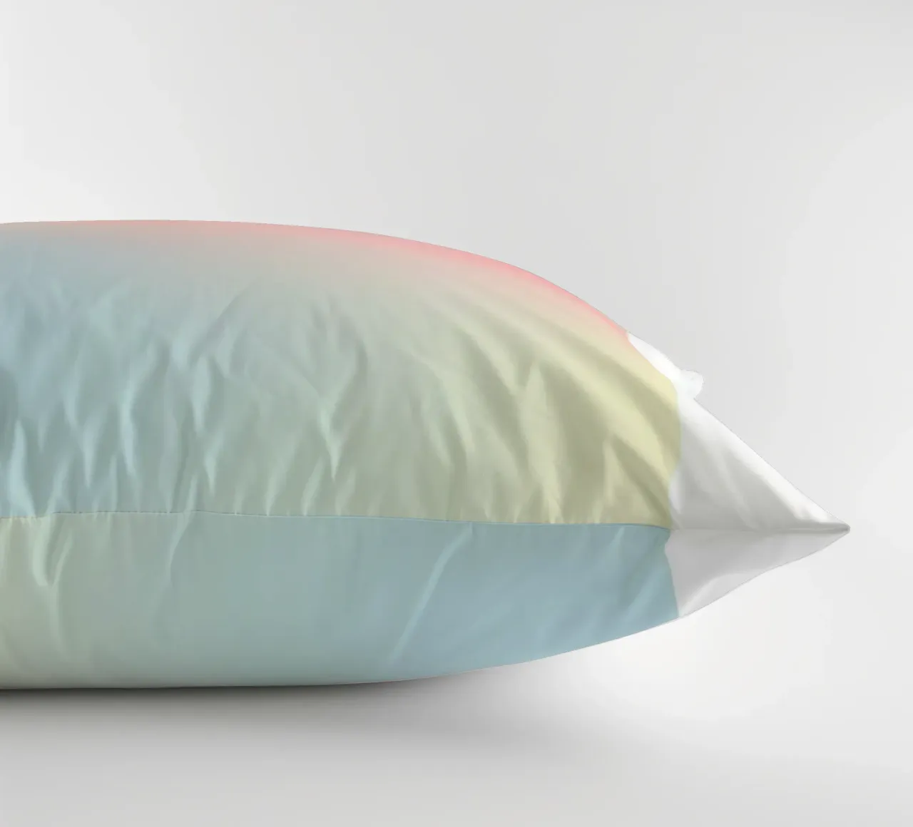 Retro Gallery 2023 - Alignment Pastel Aura Gradient Print decorative cushion by homdeco