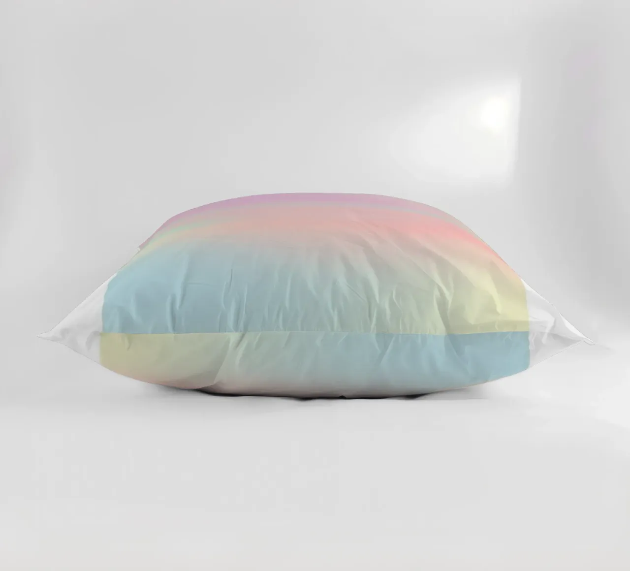 Retro Gallery 2023 - Alignment Pastel Aura Gradient Print decorative cushion by homdeco
