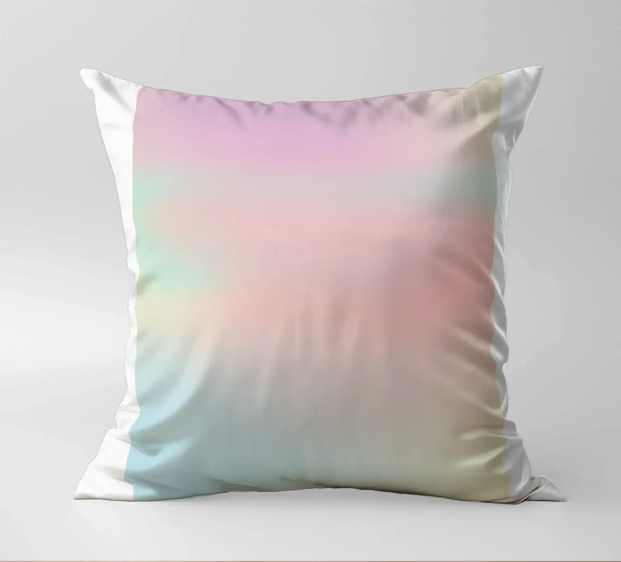 Retro Gallery 2023 - Alignment Pastel Aura Gradient Print decorative cushion by homdeco