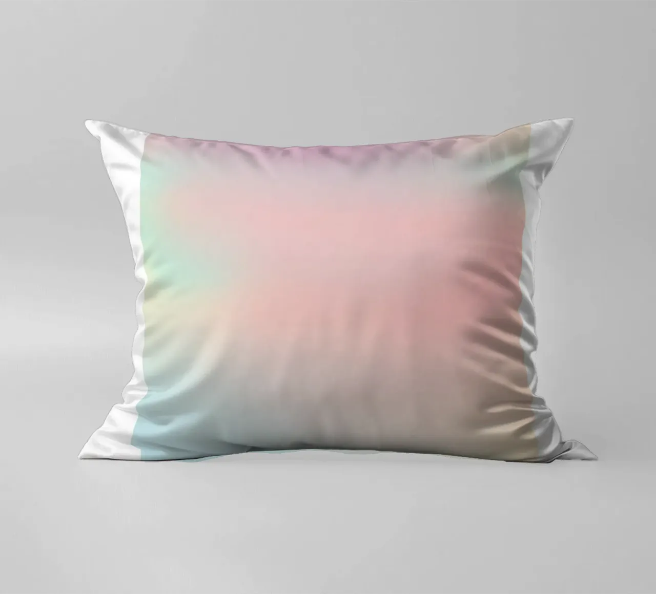 Retro Gallery 2023 - Alignment Pastel Aura Gradient Print decorative cushion by homdeco