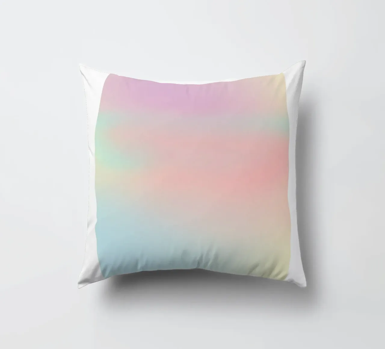Retro Gallery 2023 - Alignment Pastel Aura Gradient Print decorative cushion by homdeco