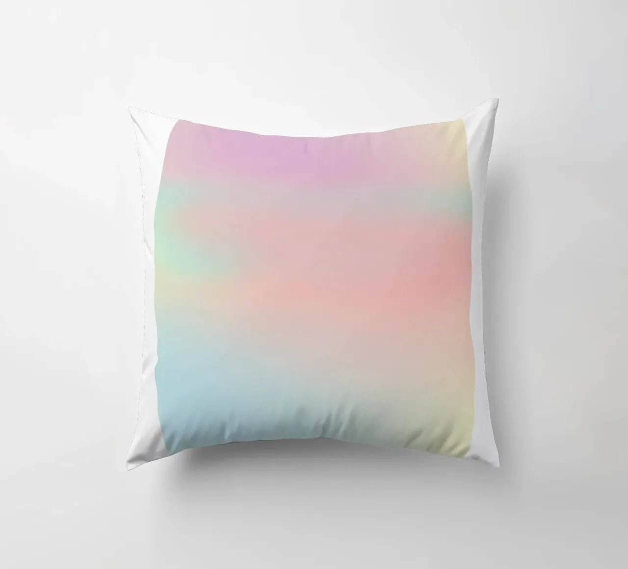 Retro Gallery 2023 - Alignment Pastel Aura Gradient Print decorative cushion by homdeco