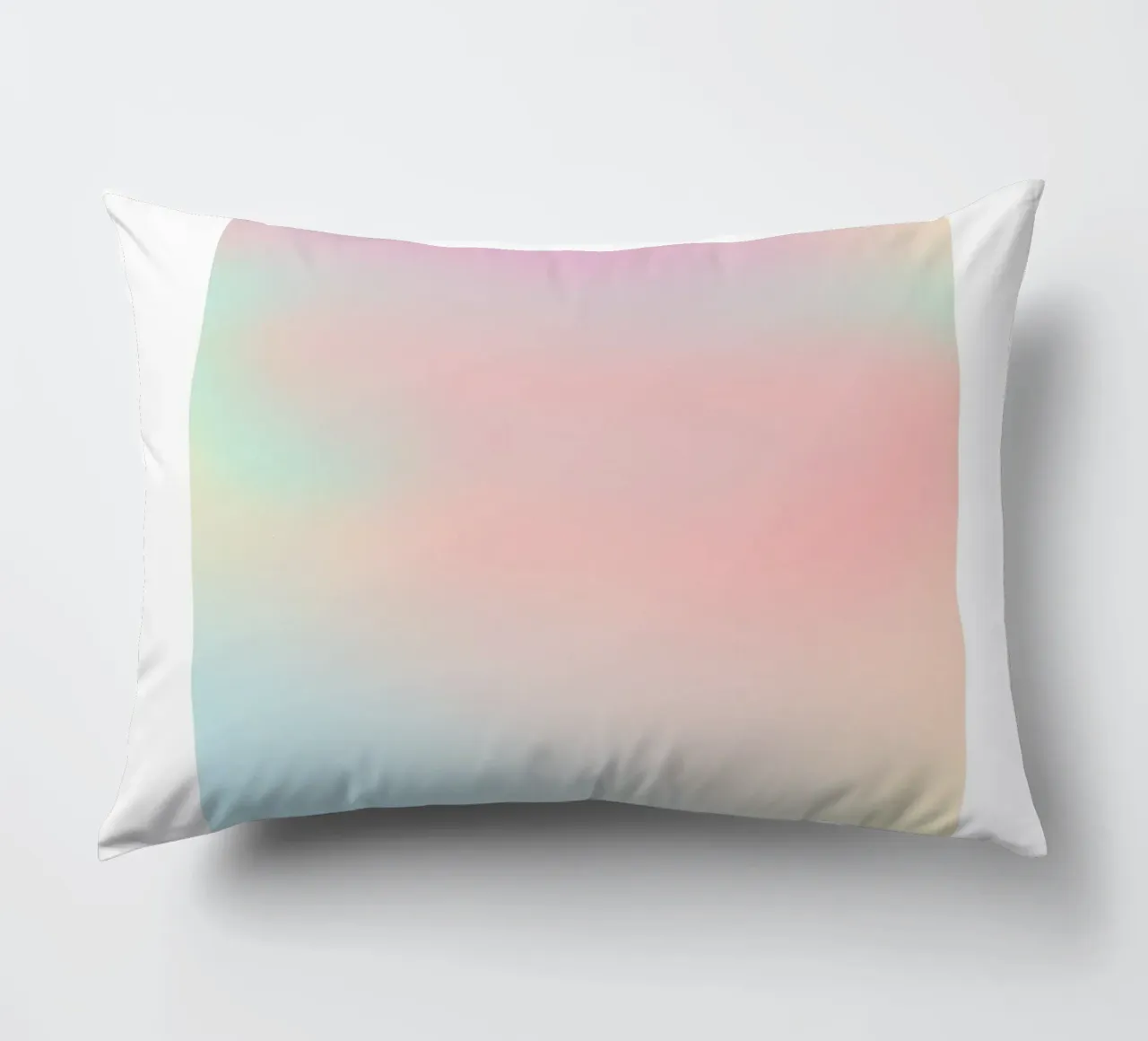 Retro Gallery 2023 - Alignment Pastel Aura Gradient Print decorative cushion by homdeco