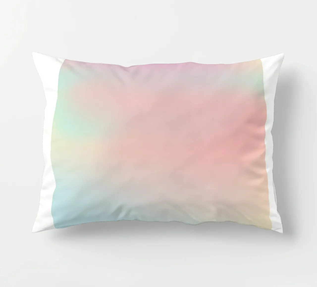 Retro Gallery 2023 - Alignment Pastel Aura Gradient Print decorative cushion by homdeco