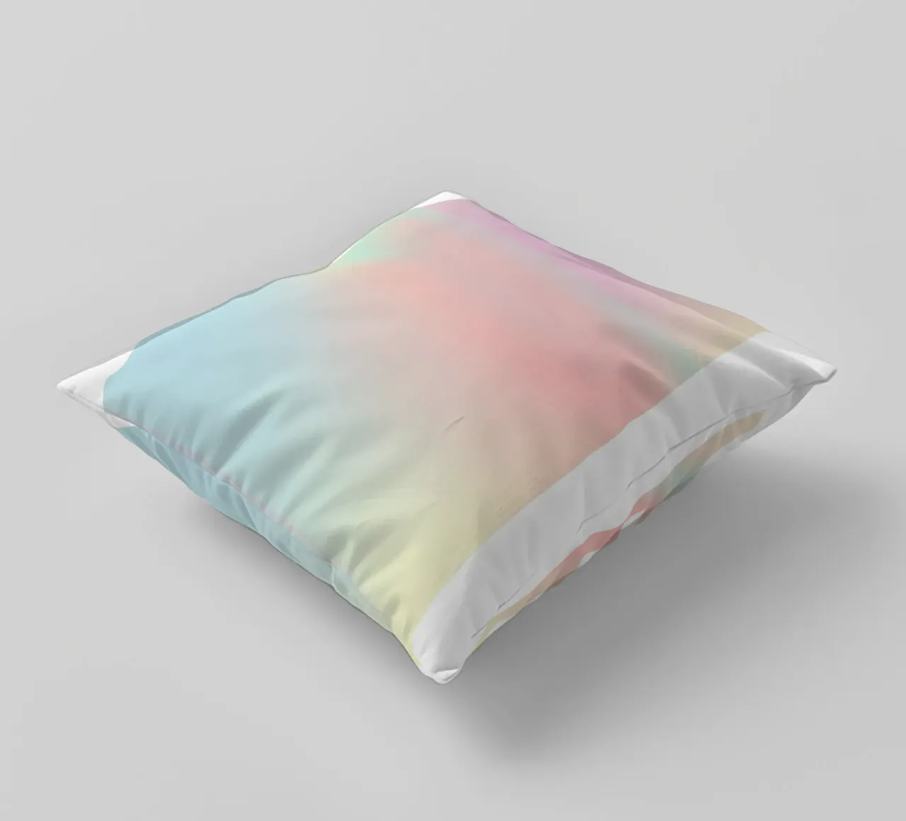 Retro Gallery 2023 - Alignment Pastel Aura Gradient Print decorative cushion by homdeco