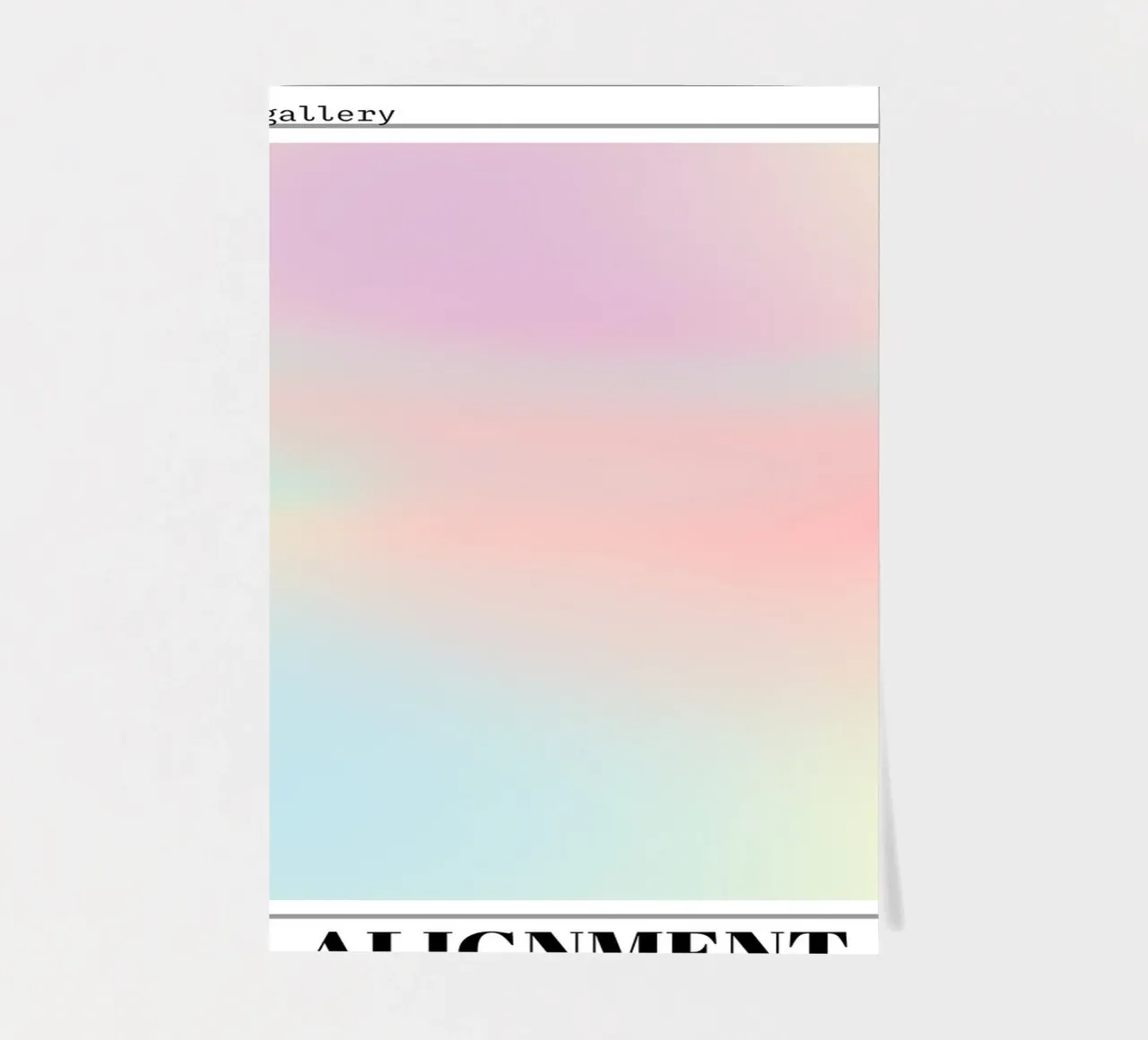 Retro Gallery 2023 - Alignment Pastel Aura Gradient Print sticker sheet by homdeco