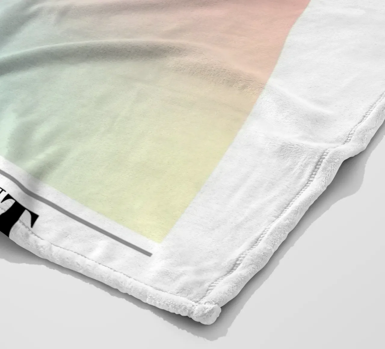 Retro Galerij 2023 - Alignment Pastel Aura Kleurverloop Print fleecedeken van homdeco