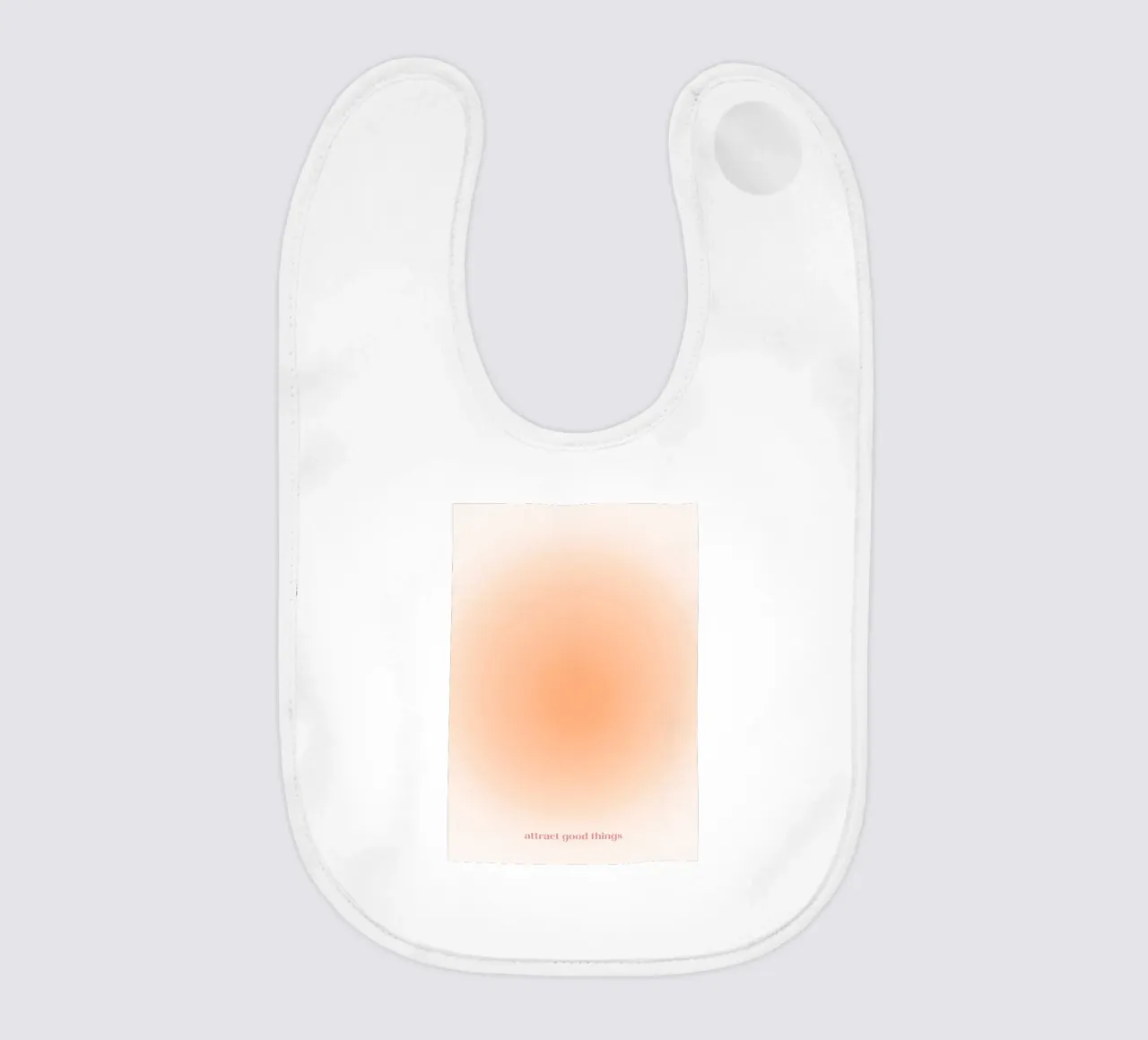 Attract Good Things Pfirsich Aura Gradient Print Babylätzchen von homdeco