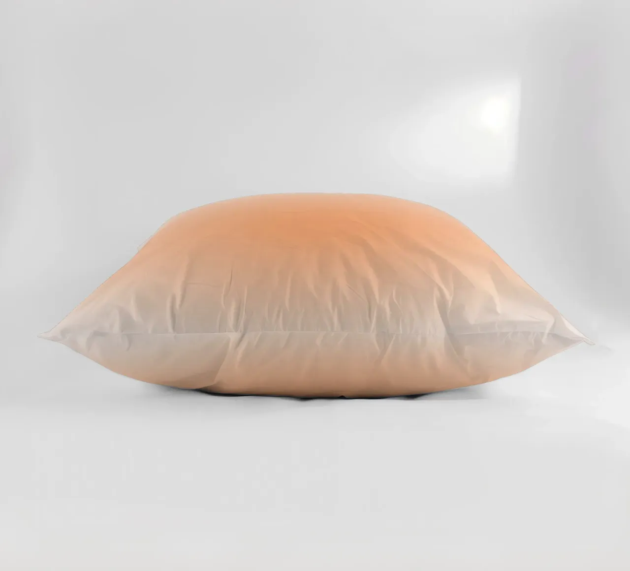 Attract Good Things Peach Aura Gradient Print decorative cushion by homdeco