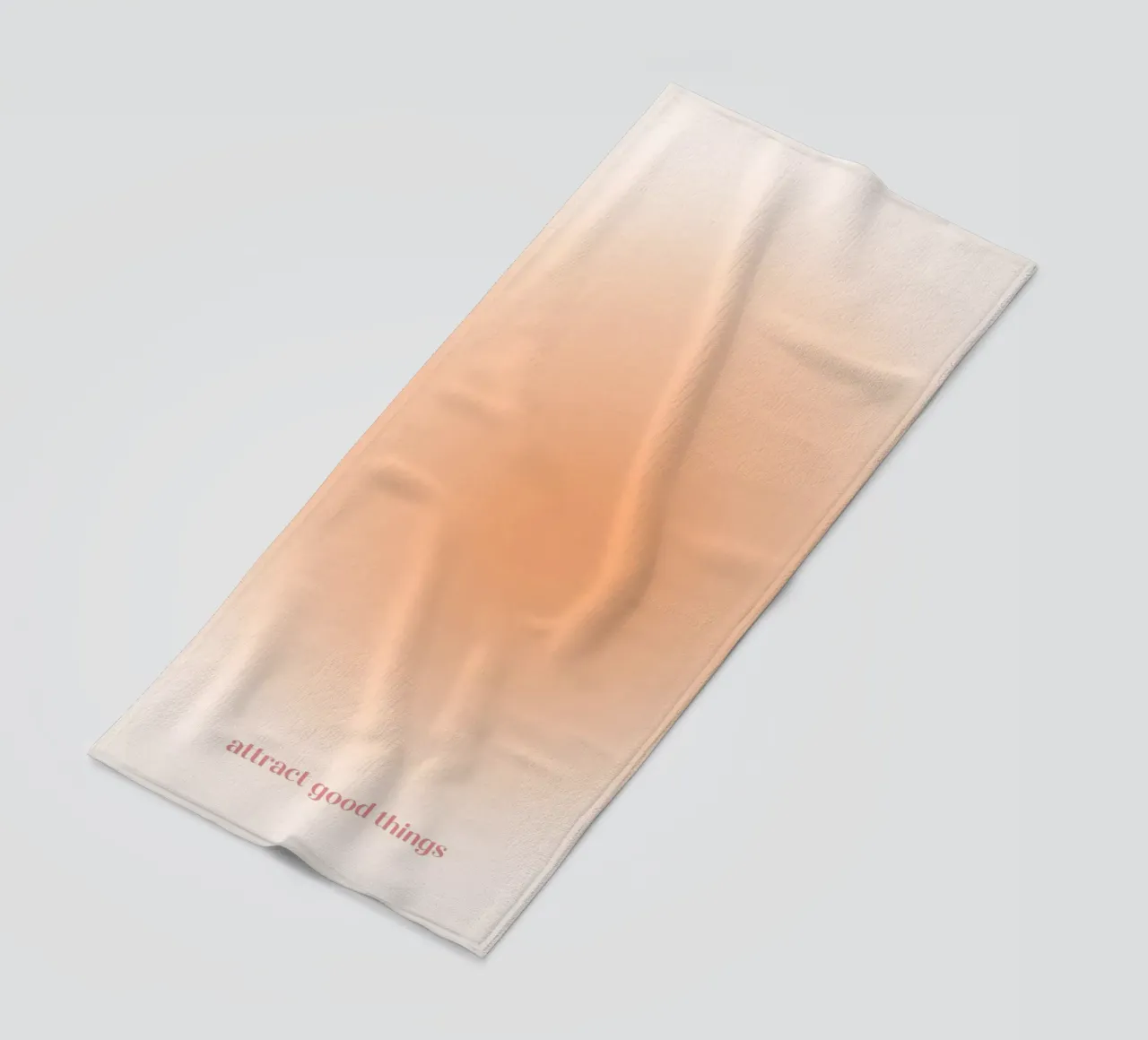 Attract Good Things Pfirsich Aura Gradient Print Strandtuch von homdeco