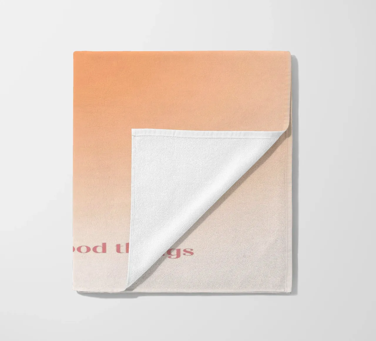 Attract Good Things Pfirsich Aura Gradient Print Strandtuch von homdeco