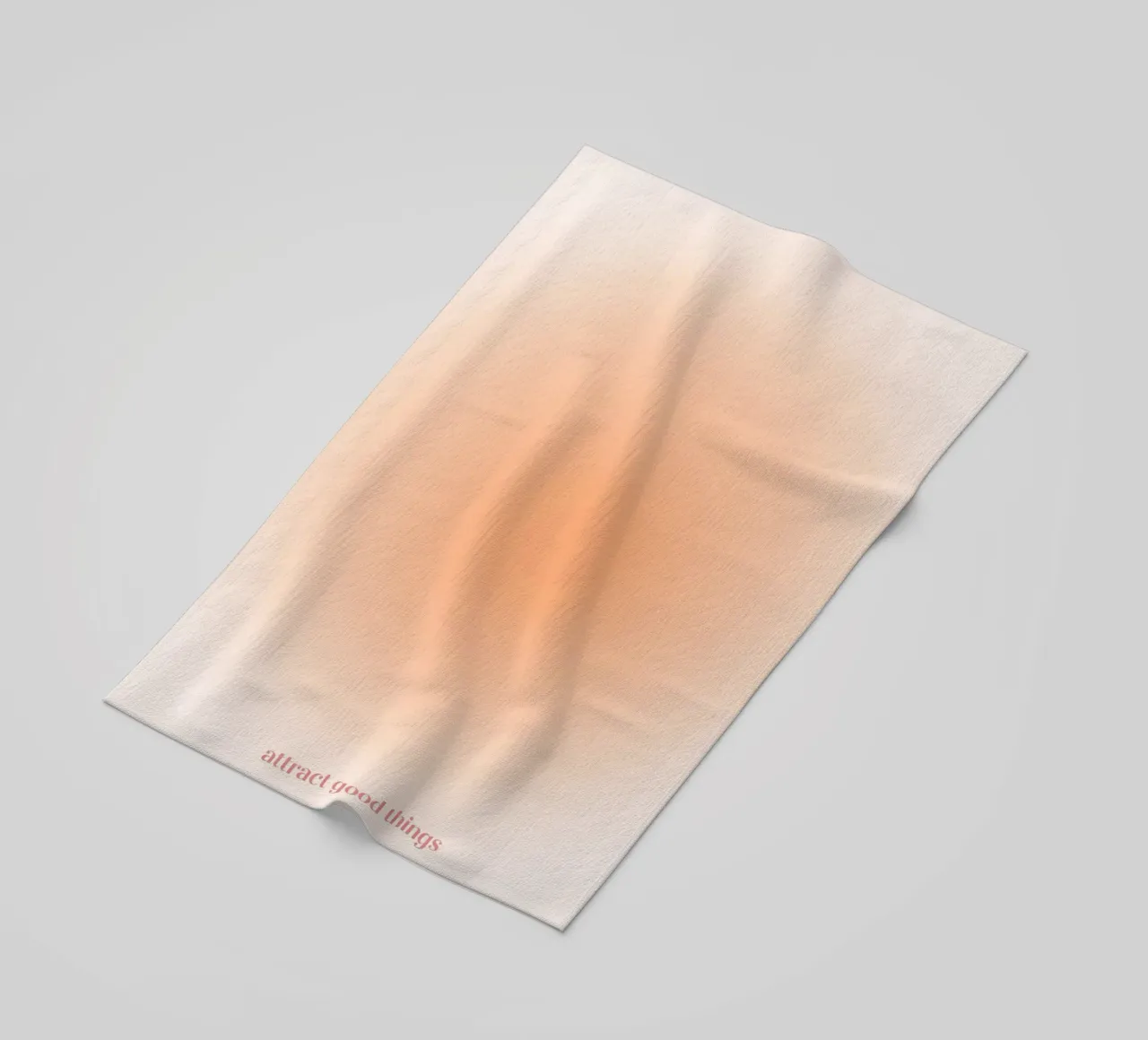 Attract Good Things Pfirsich Aura Gradient Print Strandtuch von homdeco
