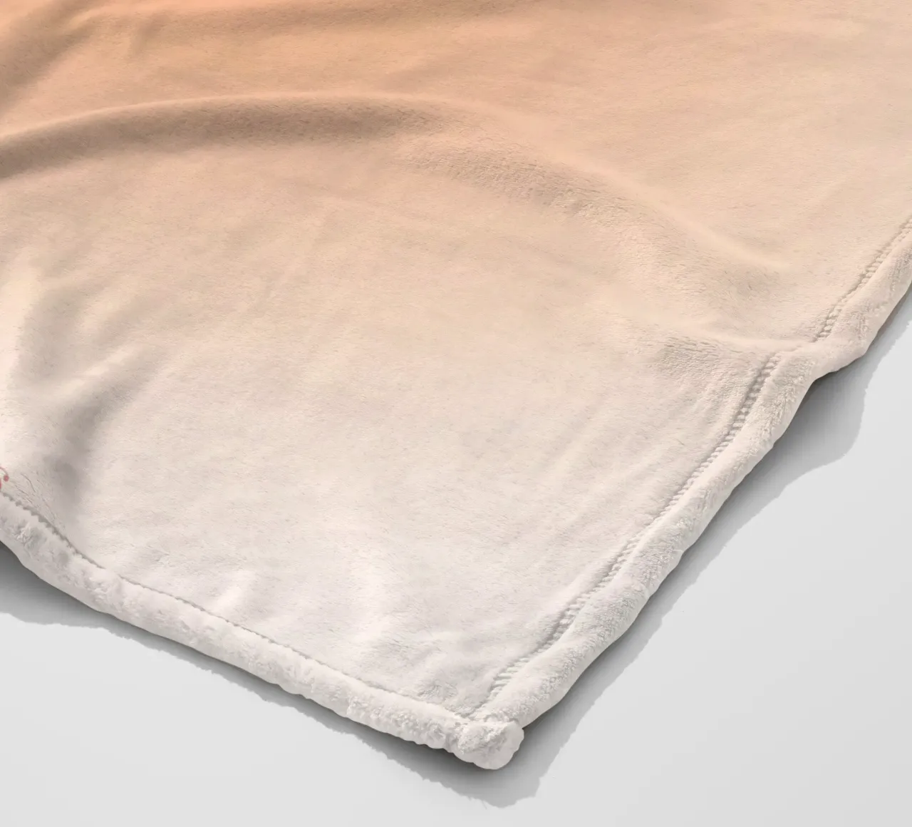 Attract Good Things Pfirsich Aura Gradient Print Fleecedecke von homdeco