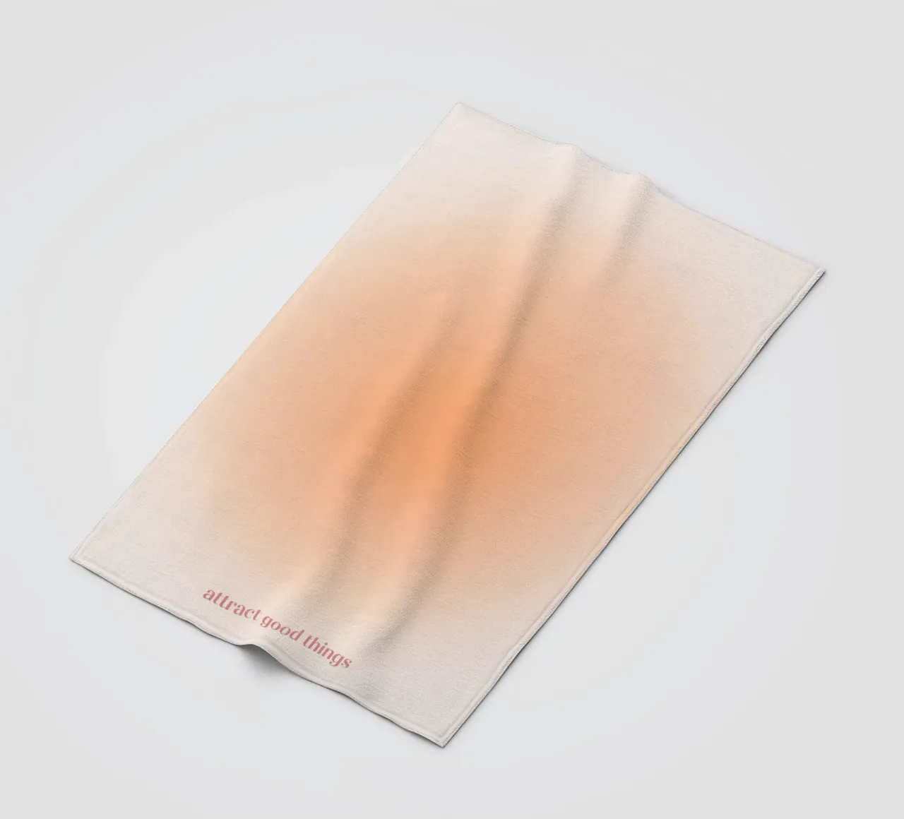 Attract Good Things Pfirsich Aura Gradient Print Fleecedecke von homdeco