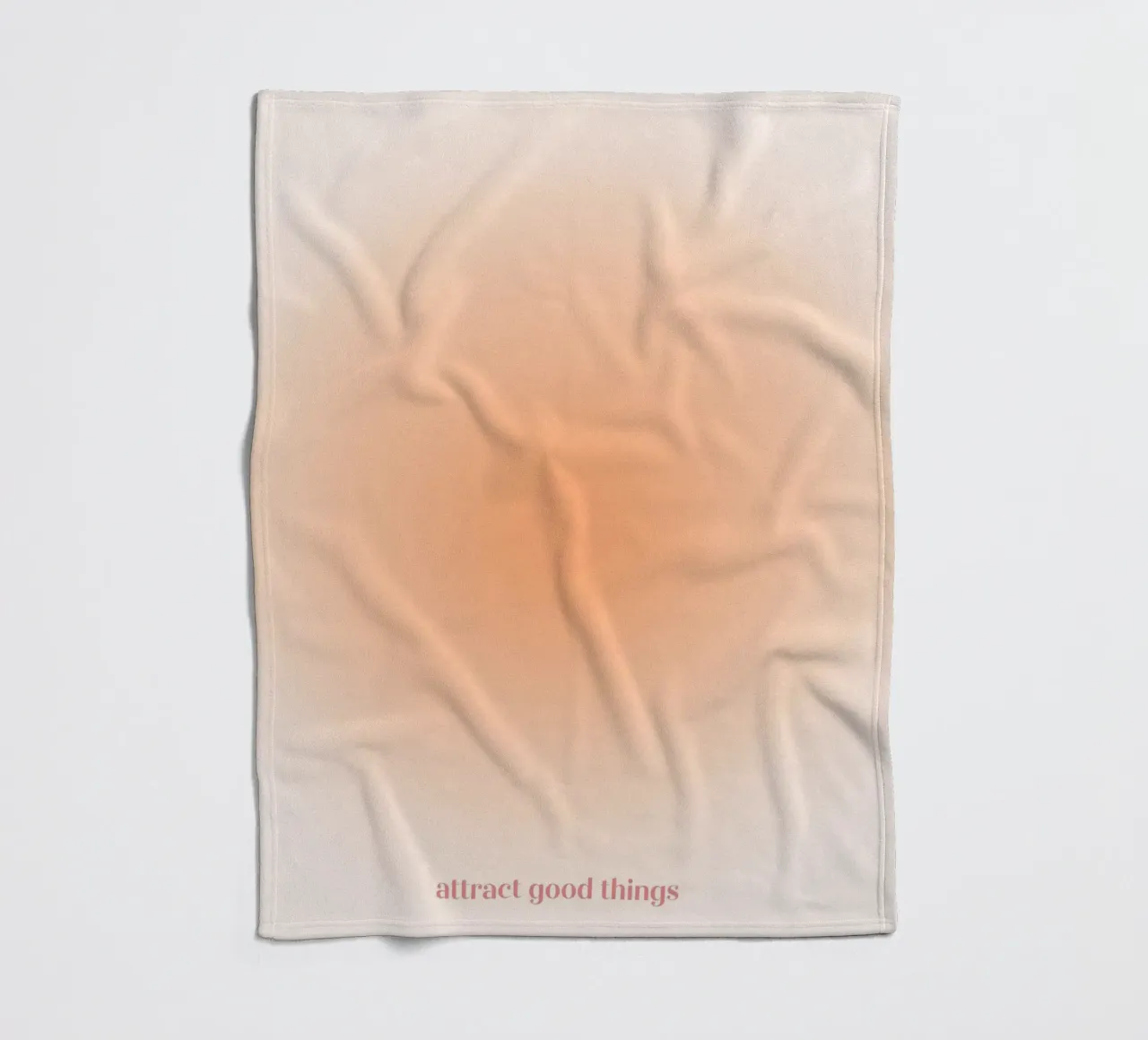 Attract Good Things Pfirsich Aura Gradient Print Fleecedecke von homdeco
