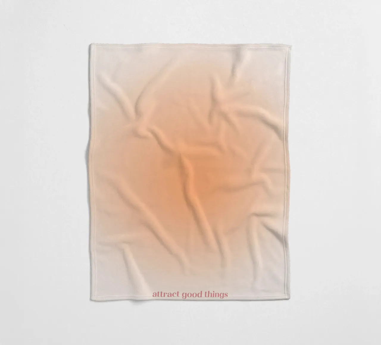 Attract Good Things Pfirsich Aura Gradient Print Fleecedecke von homdeco