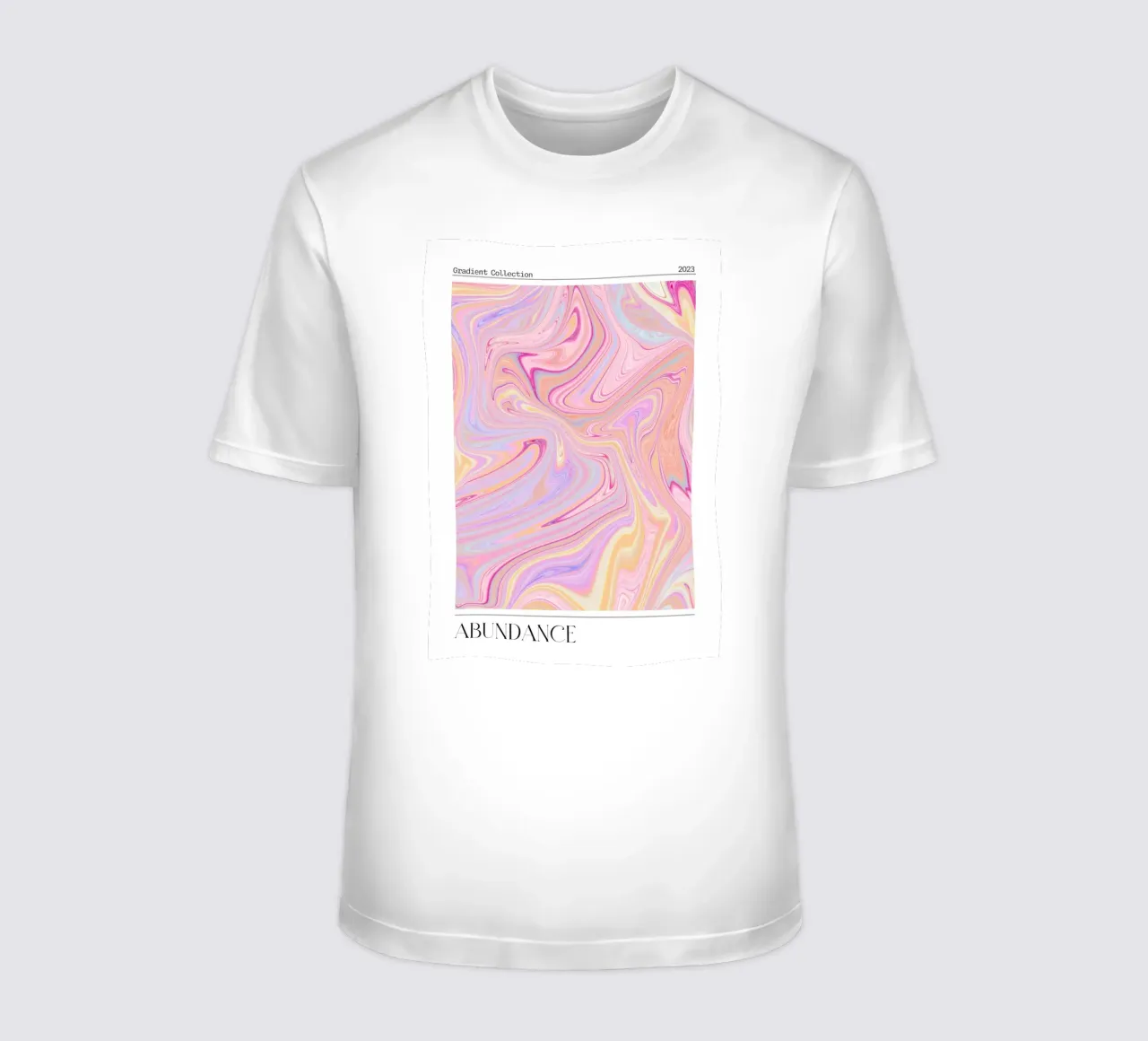 Abundance Marble Swirl Pastel Gradient Art Print t-shirt by homdeco