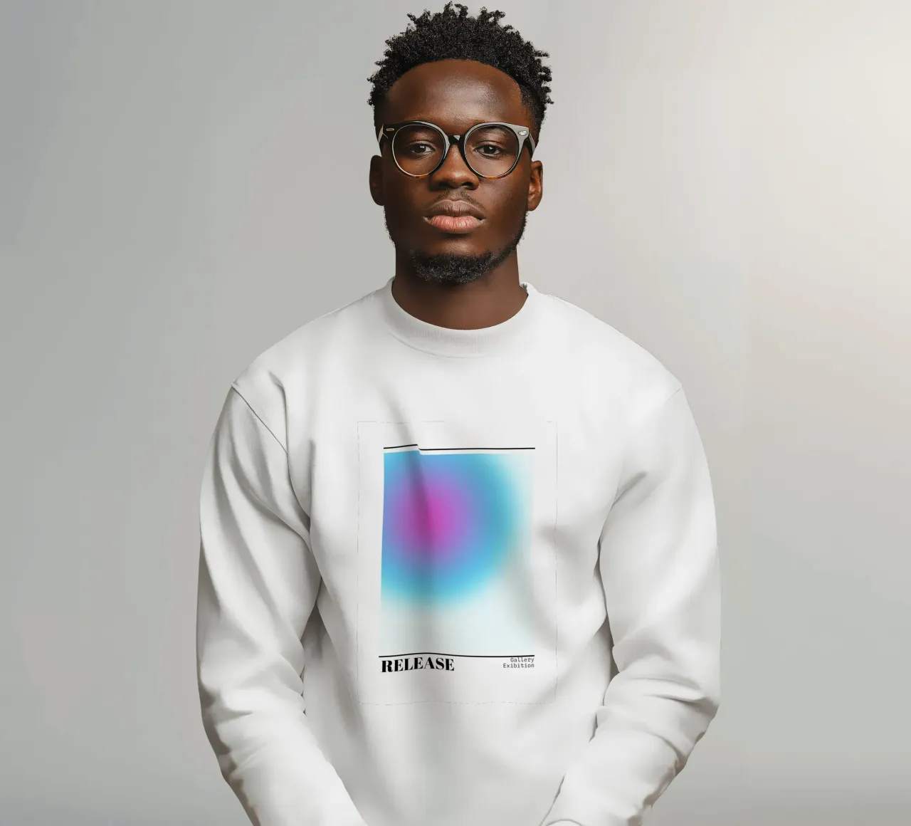 Release Aura Gradient Art Print - Exposition de la galerie sweat de homdeco