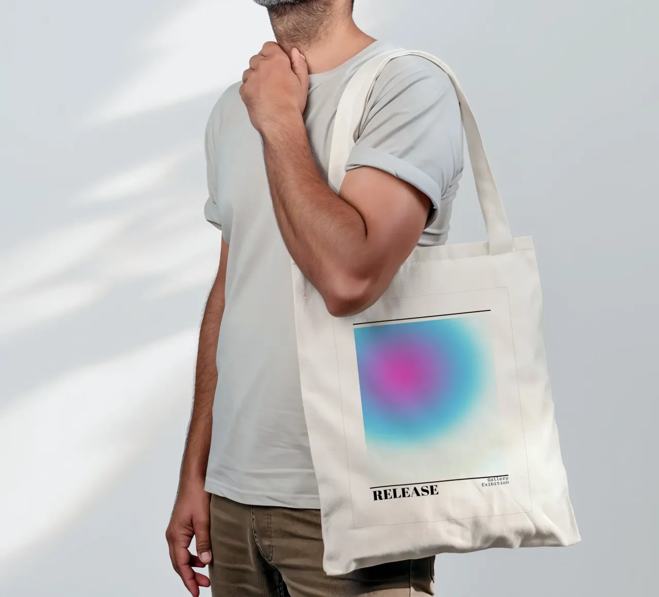 Release Aura Gradient Art Print - Gallery Exhibition tote bag by homdeco