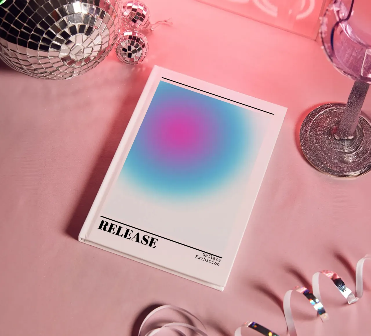 Release Aura Gradient Art Print - Gallery Exhibition notebook by homdeco