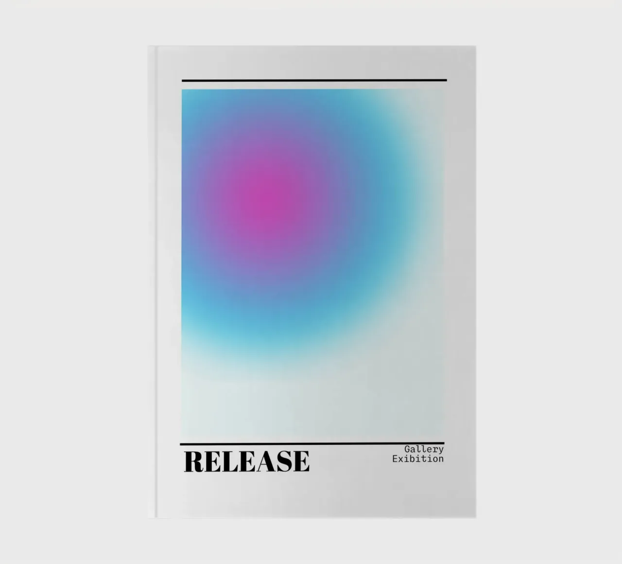 Release Aura Gradient Art Print - Gallery Exhibition notebook by homdeco
