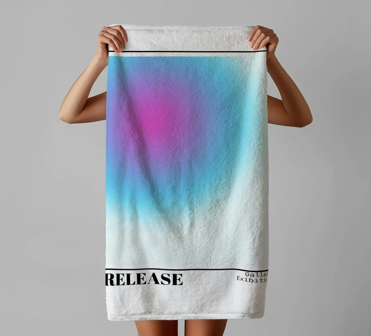 Release Aura Gradient Art Print - Gallery Exhibition towel by homdeco