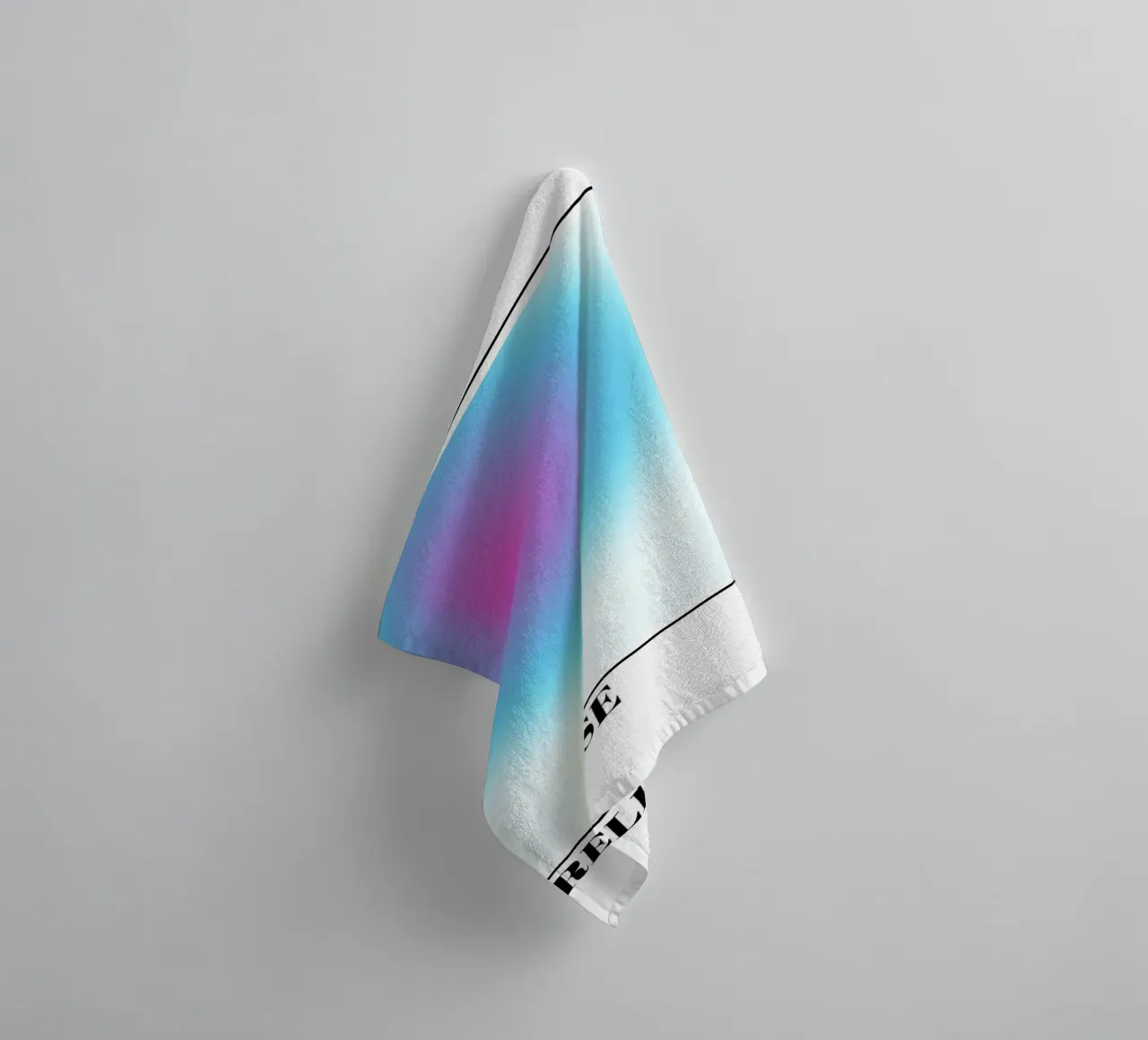 Release Aura Gradient Art Print - Gallery Exhibition towel by homdeco