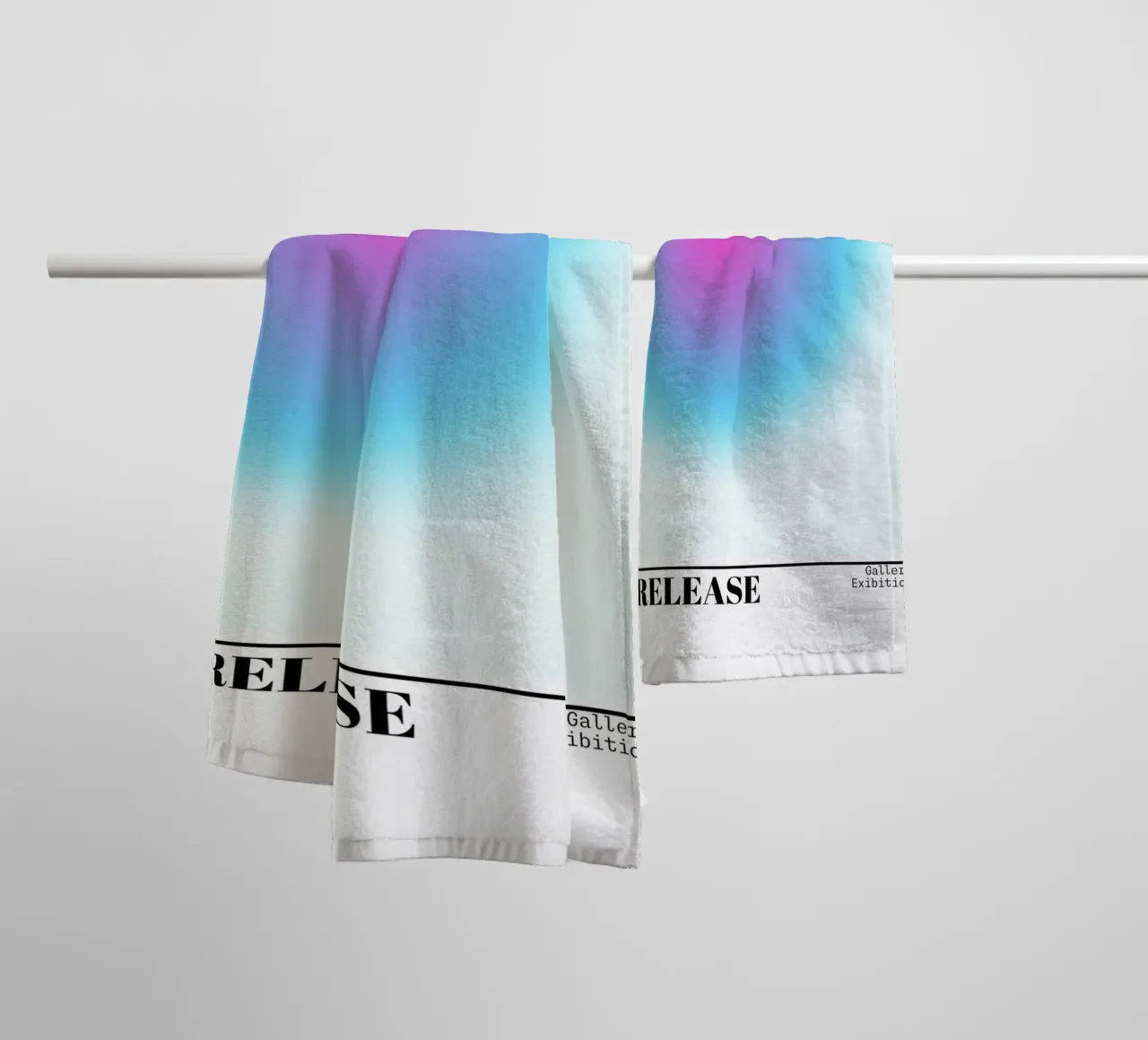 Release Aura Gradient Art Print - Gallery Exhibition towel by homdeco