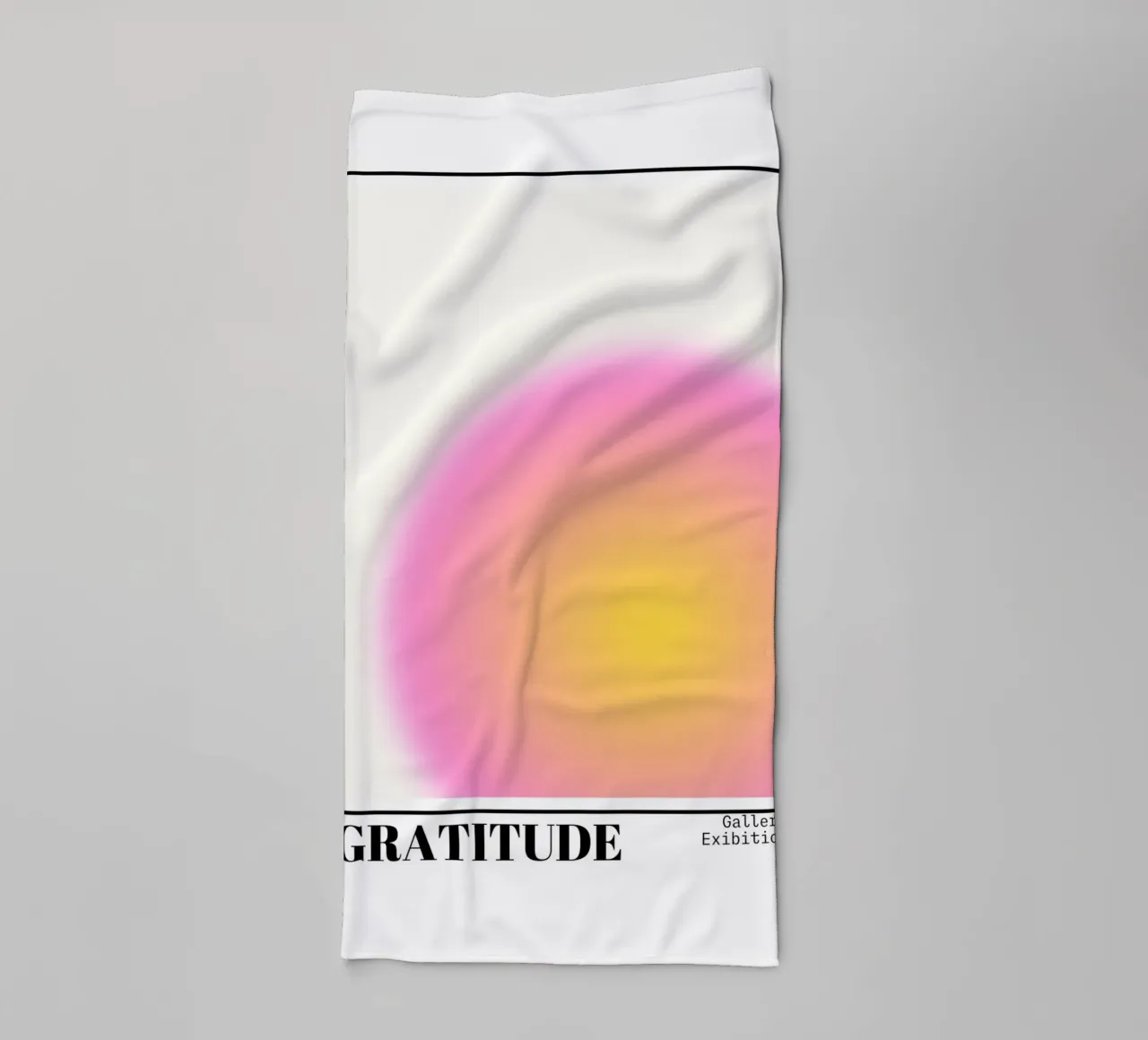 Dankbaarheid Aura Kleurverloop Print - Galerie Tentoonstelling badhanddoek van homdeco