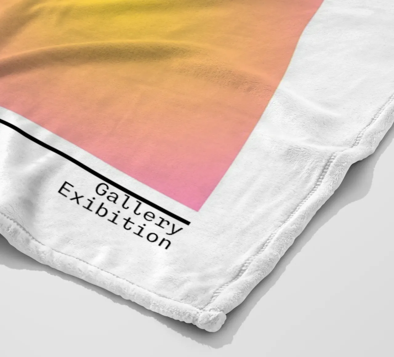 Gratitude Aura Gradient Print - Gallery Exhibition fleece blanket by homdeco
