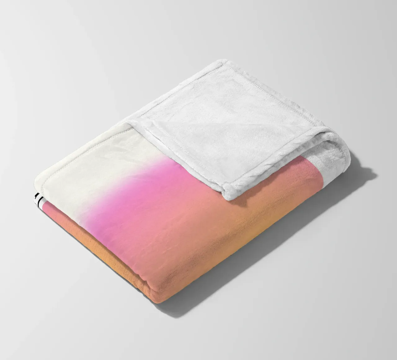 Gratitude Aura Gradient Print - Gallery Exhibition fleece blanket by homdeco