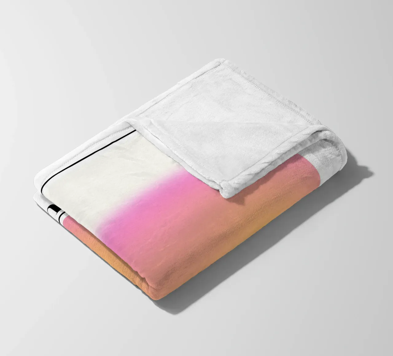 Gratitude Aura Gradient Print - Gallery Exhibition fleece blanket by homdeco