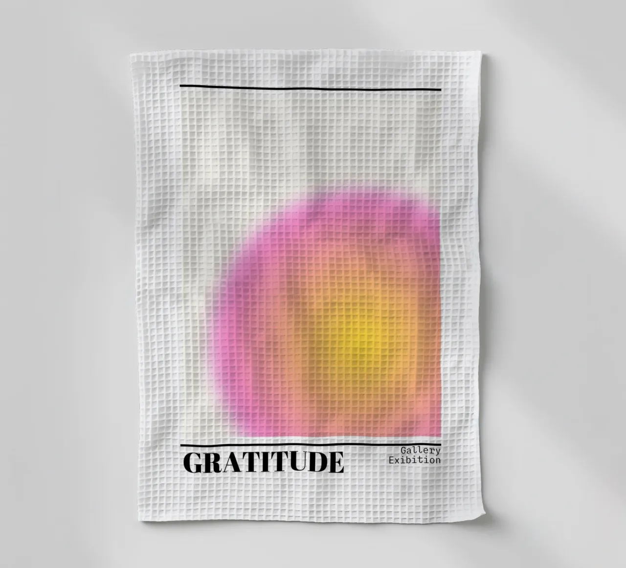 Gratitude Aura Gradient Print - Galerie d'exposition torchon de homdeco