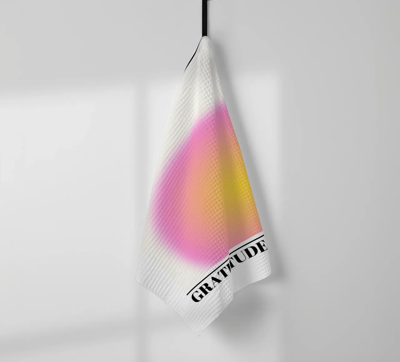 Gratitude Aura Gradient Print - Galerie d'exposition torchon de homdeco