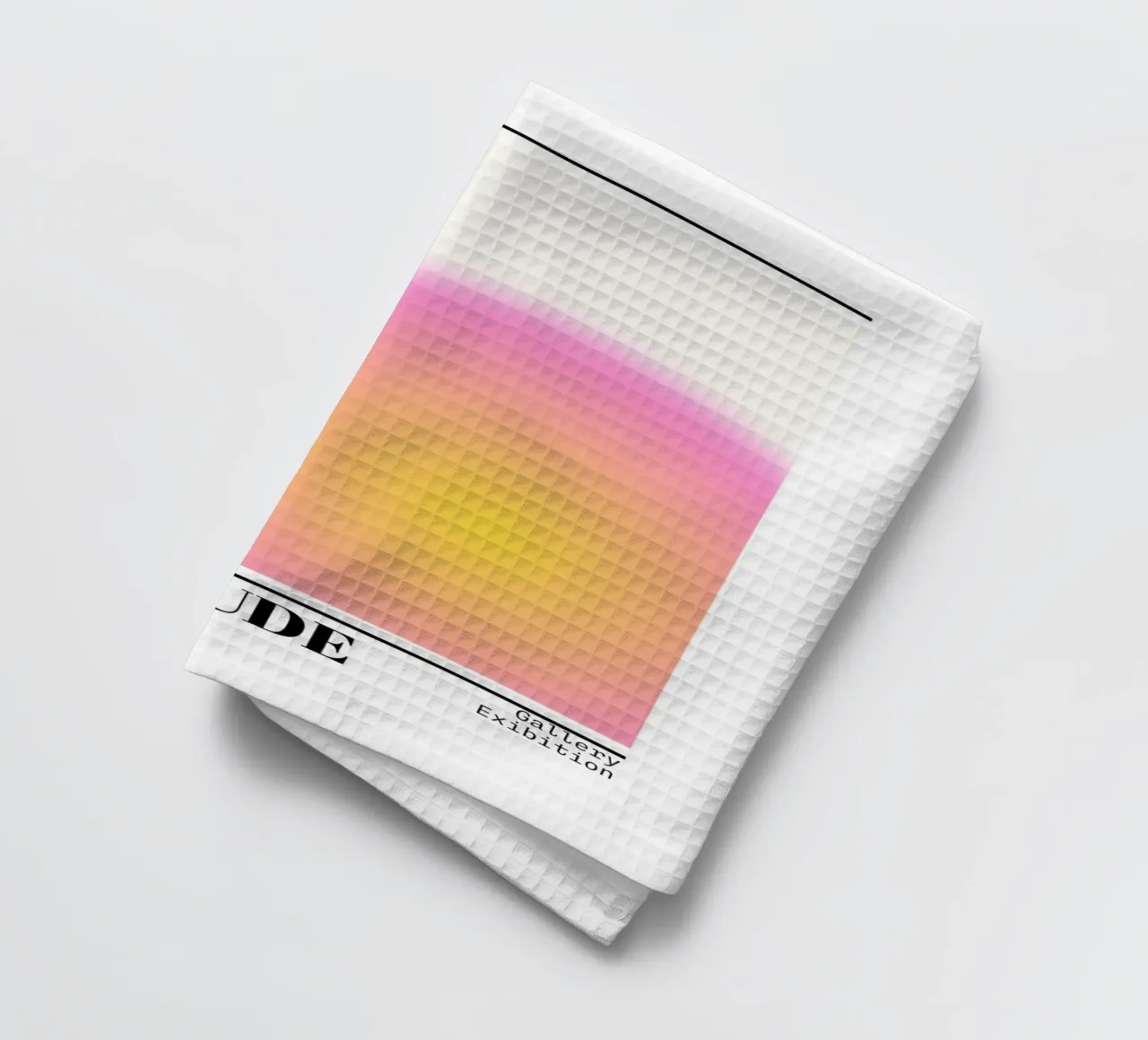 Gratitude Aura Gradient Print - Galerie d'exposition torchon de homdeco