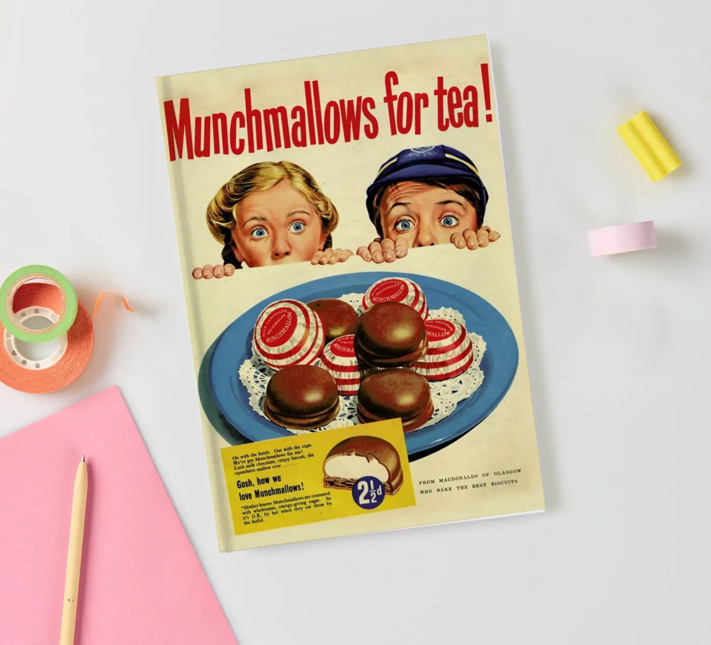 Munchmallows notebook by Hemingway Design