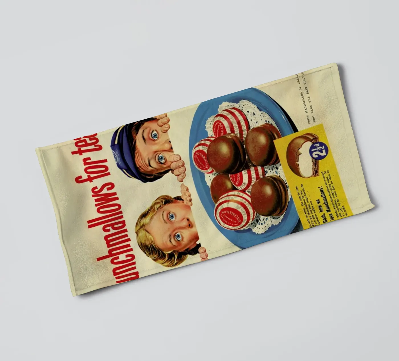 Munchmallows towel by Hemingway Design