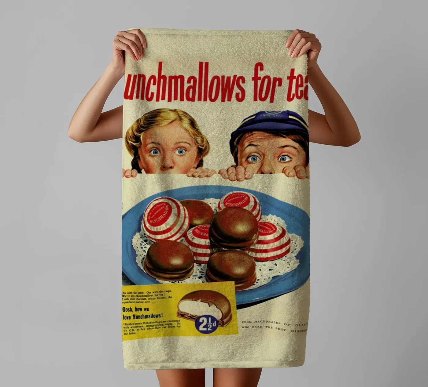 Munchmallows towel by Hemingway Design