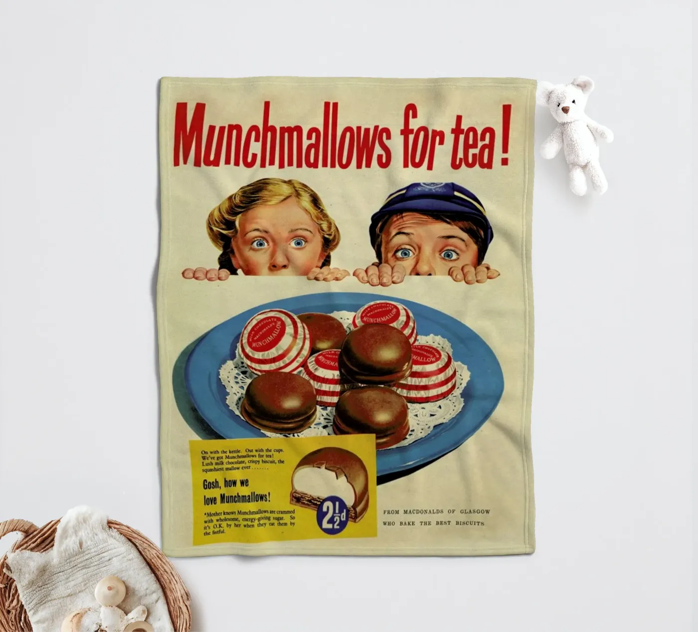Munchmallows fleecedeken van Hemingway Design