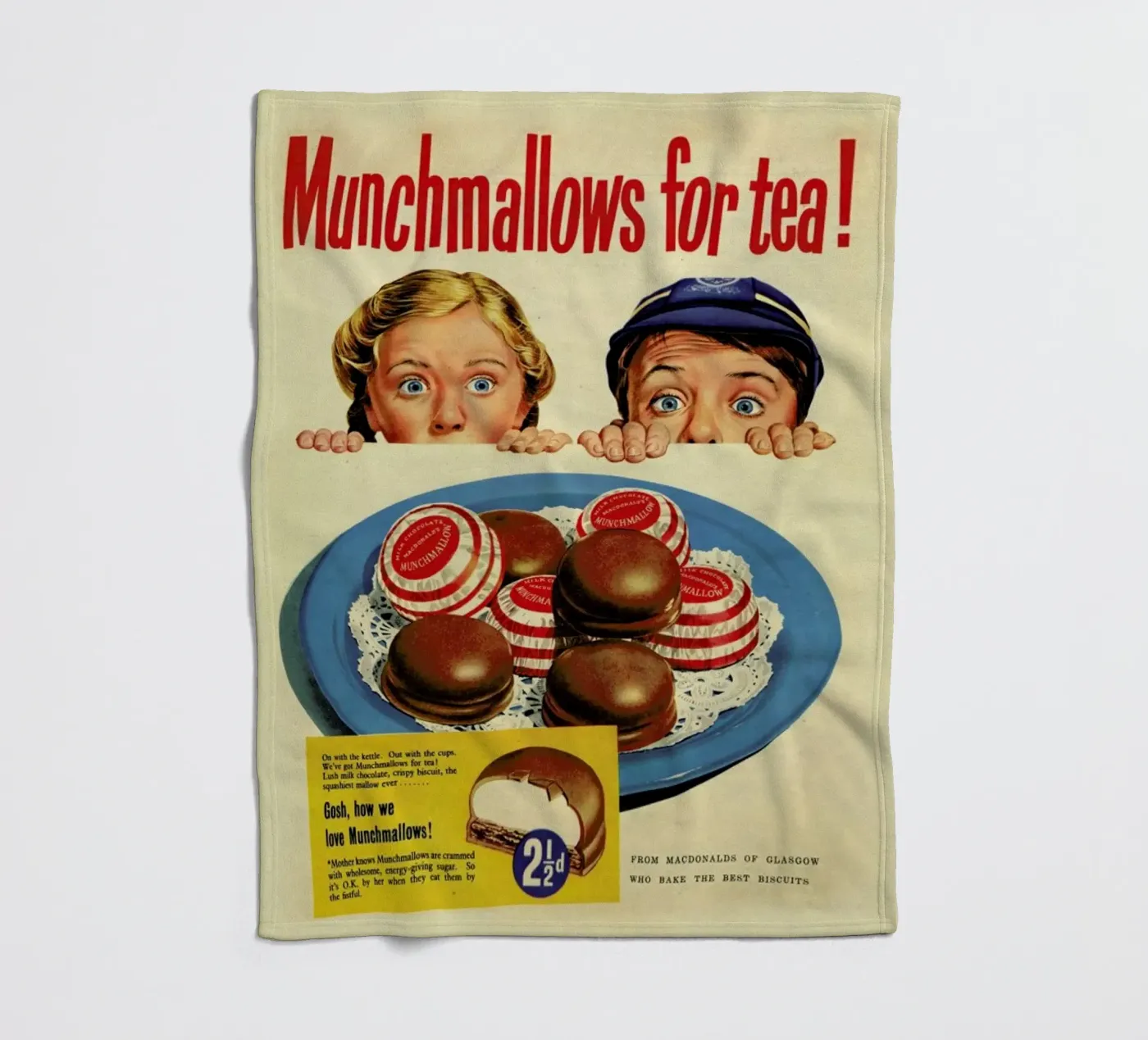 Munchmallows Fleecedecke von Hemingway Design