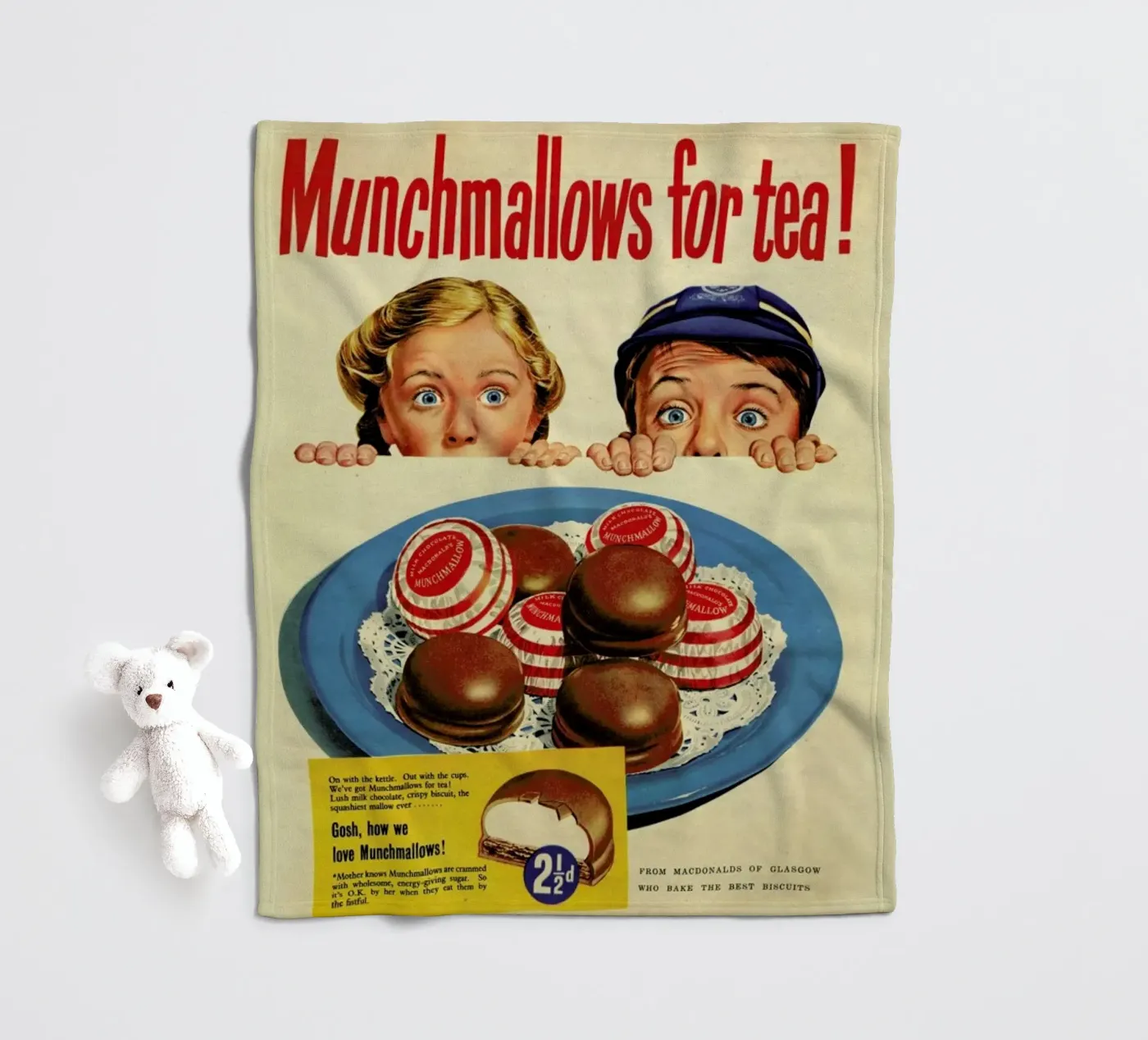 Munchmallows fleecedeken van Hemingway Design