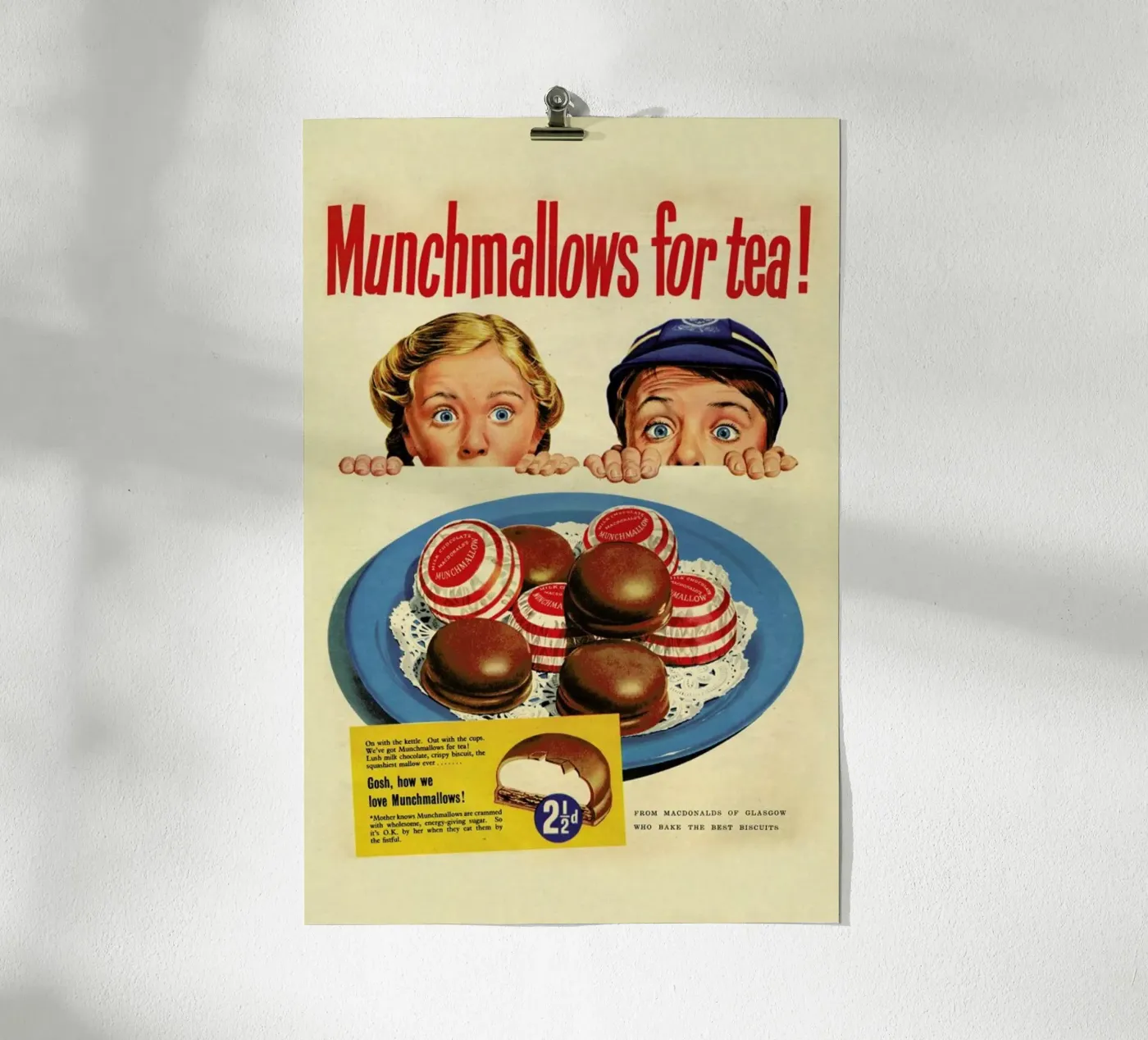 Munchmallows poster da Hemingway Design