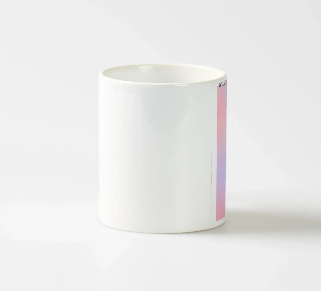 What You Think You Create - Pastel Aura Gradient Print ceramic mug by homdeco